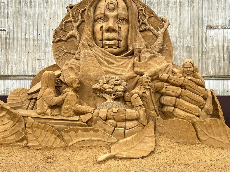 Sandskulpturfestival i Hundsted